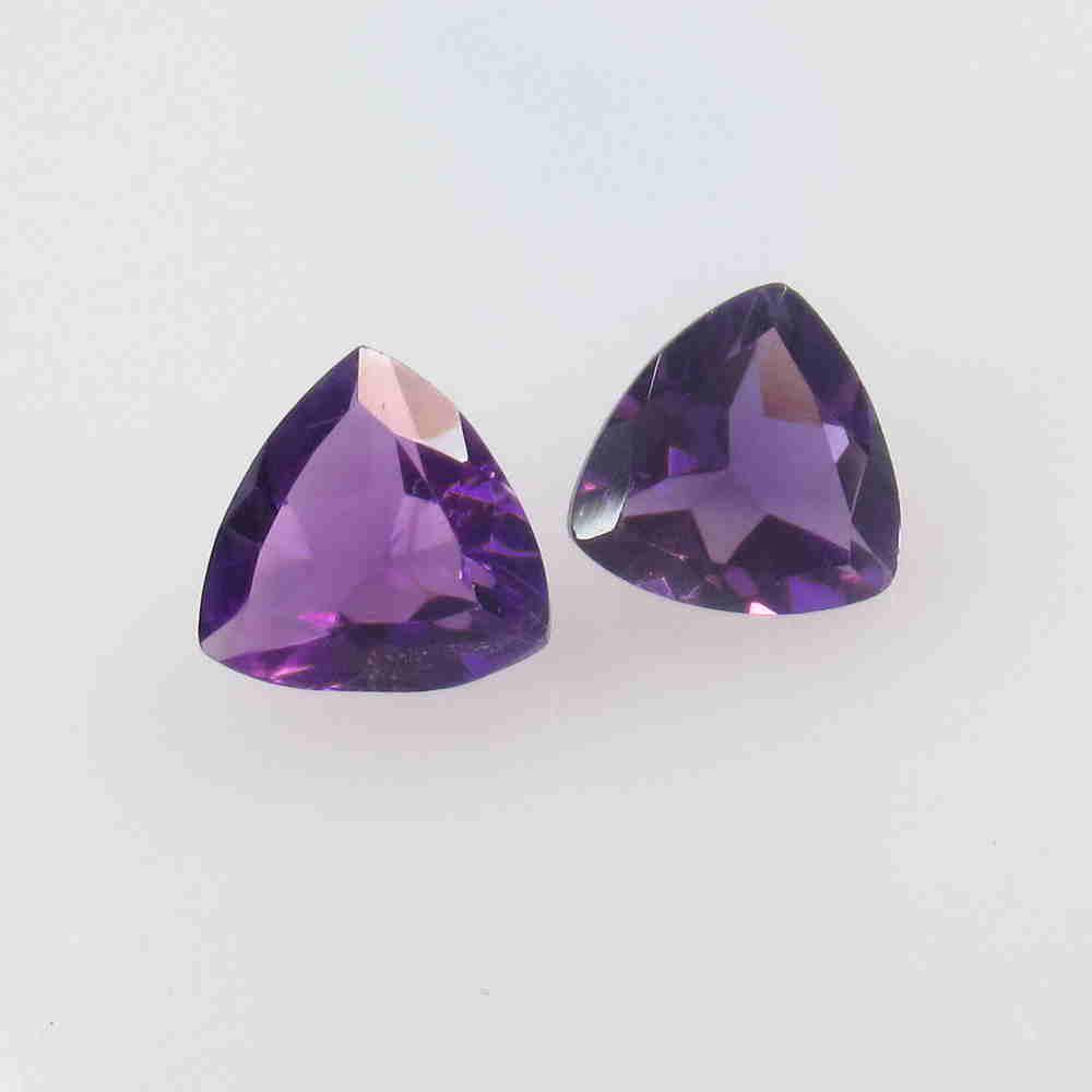 3.00 Ctw Natural Purple Amethyst Trillion Pair (1 of 2)