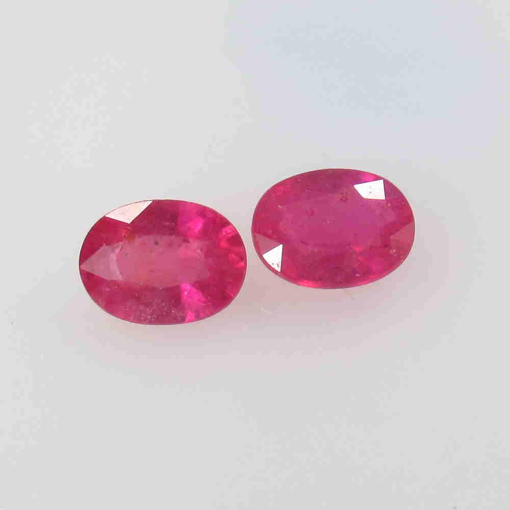 3.30 Ctw Natural Mozambique Pinkish Ruby Oval Pair: No Reserve! Title: 3.30 Ctw Natural Mozambique Pinkish Ruby Oval Pair Color/Clarity: SI Gemstone:Ruby Carat Weight: 3.3 Size/Dimensions: 8.20 x 6.20 x 3.60 mm / 2 Pc's Additional Information: Oval Cut