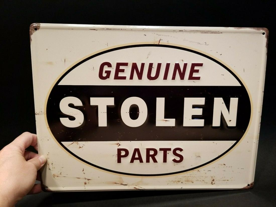 "Stolen" Classic Auto Parts Sign (1 of 12)