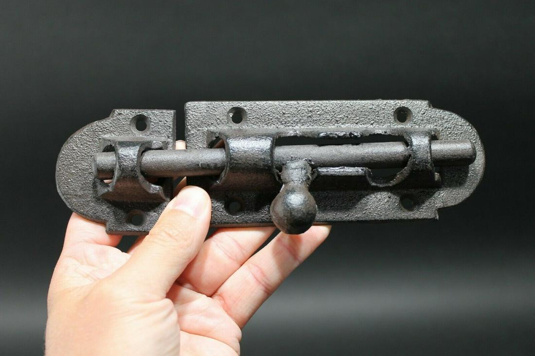 Cast Iron Door Gate Lock Latch Slide Bolt Hardware (1 of 5)