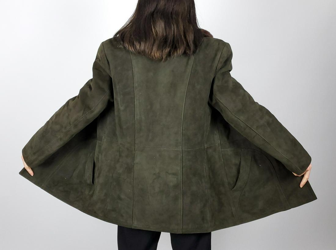 DYED SHEARLING FUR JACKET SIZE L (1 of 7)