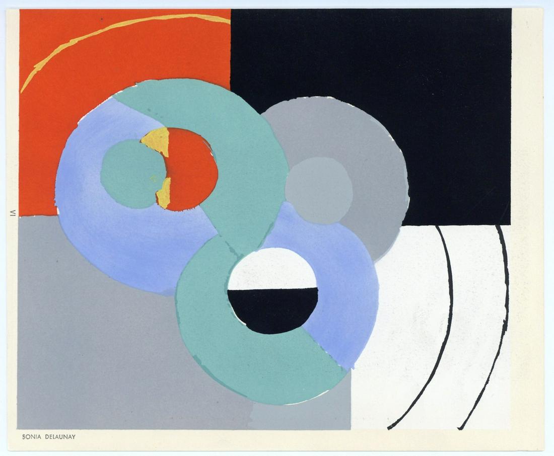 Sonia Delaunay pochoir | Temoignages pour l (1 of 1)