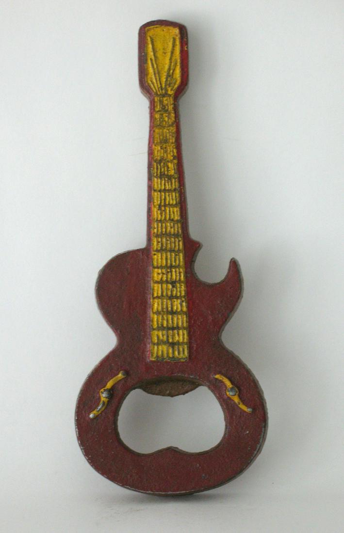 Cast Iron Guitar Bottle Opener (1 of 2)