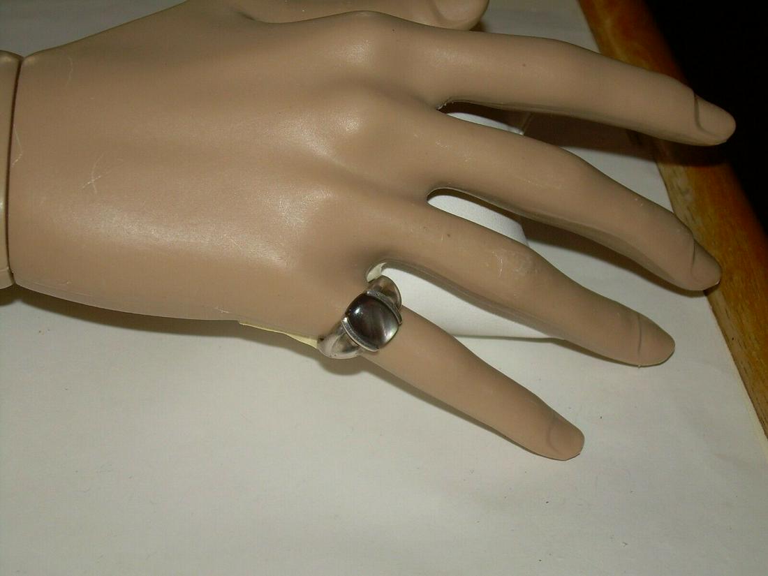 Vintage Sterling Abalone Ring - Size 6, Marked 925 (1 of 10)