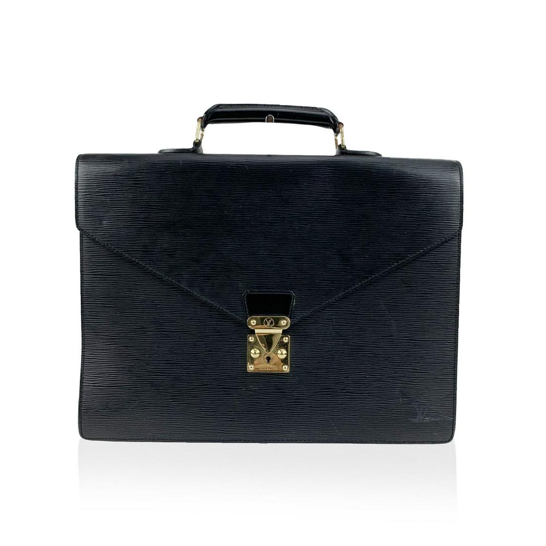 【LOUIS VUITTON】Oliverブリーフケース EPI NOIR LOUIS VUITTON】Oliverブリーフケース EPI NOIR