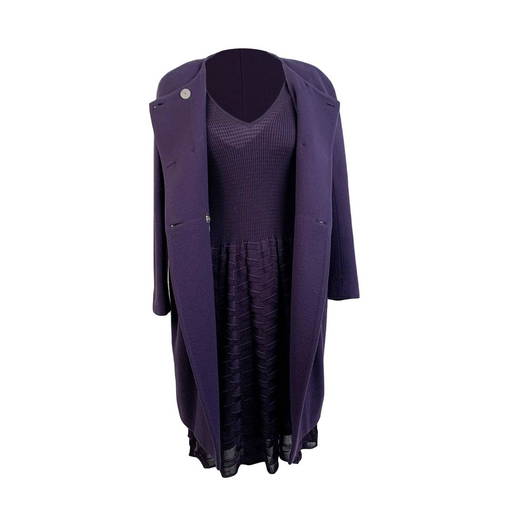 M Missoni Purple Knit Dress and Wool Coat Set Suit Size Apr 06, 2021 Jasper52 in NY