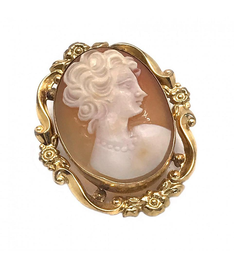 Cameo Brooch with GF Frame (1 of 3)