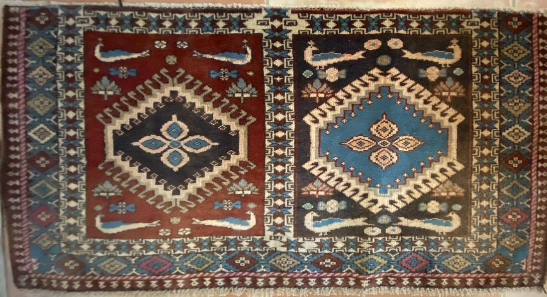 Hand-Knotted Oushak Influence Silk Oxidized Wool (1 of 7)