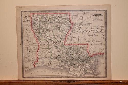 1885 Map of Louisiana (1 of 3)