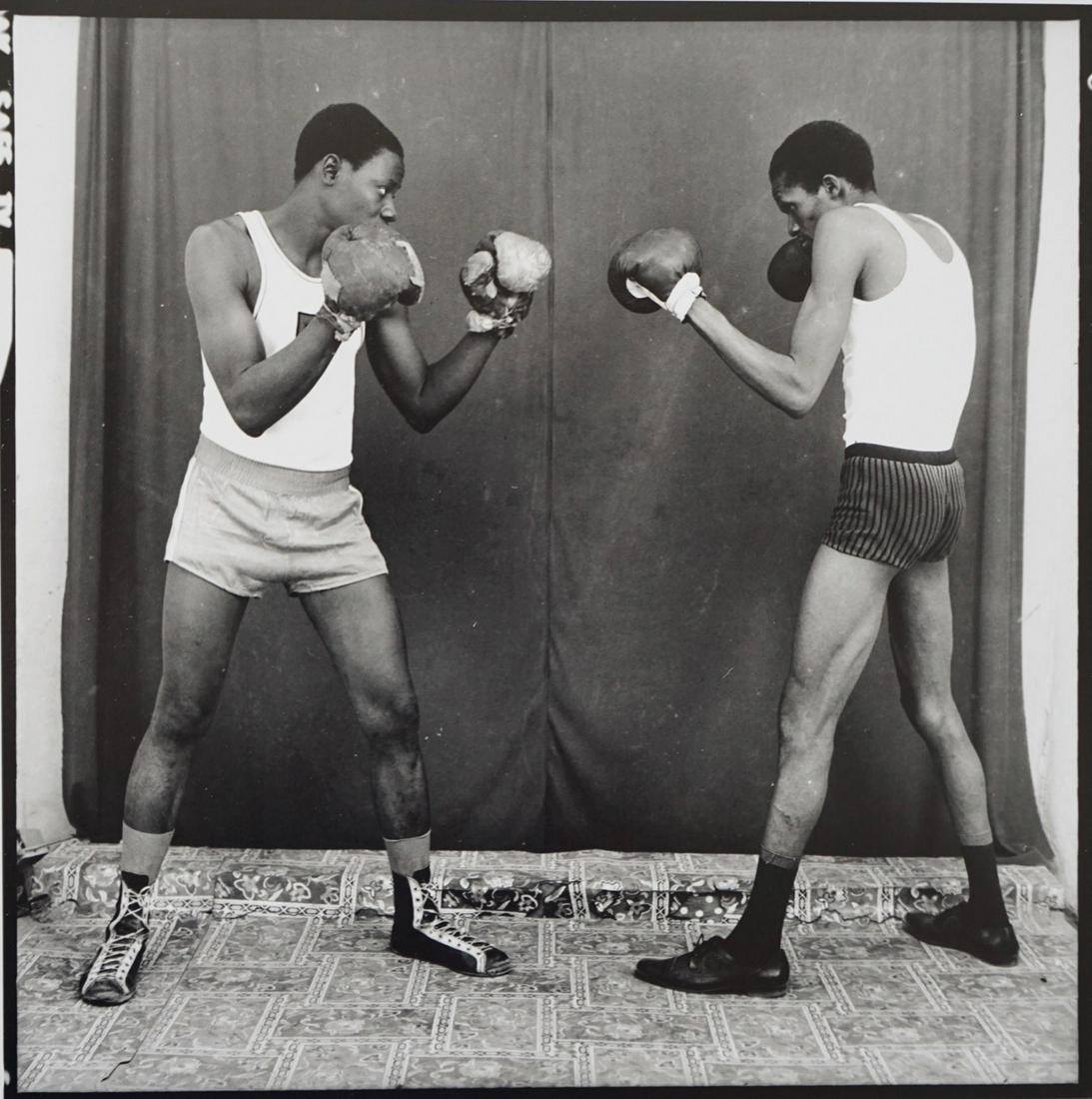 Malick Sidibé, Les deux boxeurs, 1966: Title: Malick Sidibé, Les deux boxeurs, 1966 Description: Gelatin silver print on luxury RC paper Illford MGIV. Photo print made at Studio M.Sidibé in Bamako by Malick Sidibé's son in 2020, from th