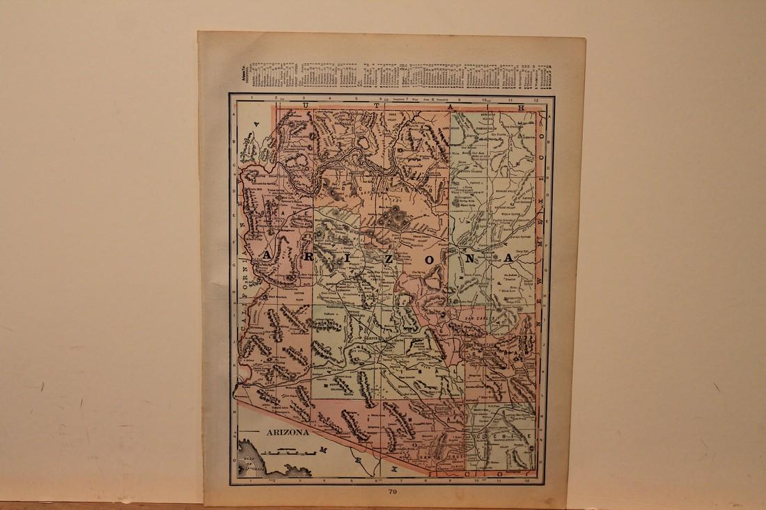 1890 Map of Arizona (1 of 3)