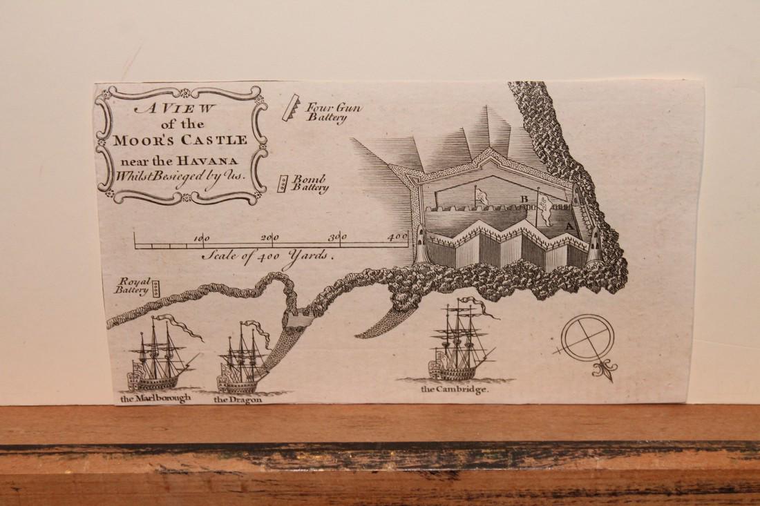 1762 Map of the British Attack on Havana (1 of 3)