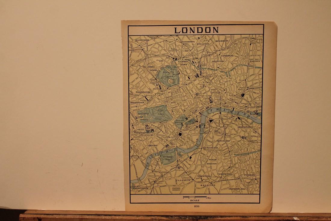 1896 Map of London (1 of 3)