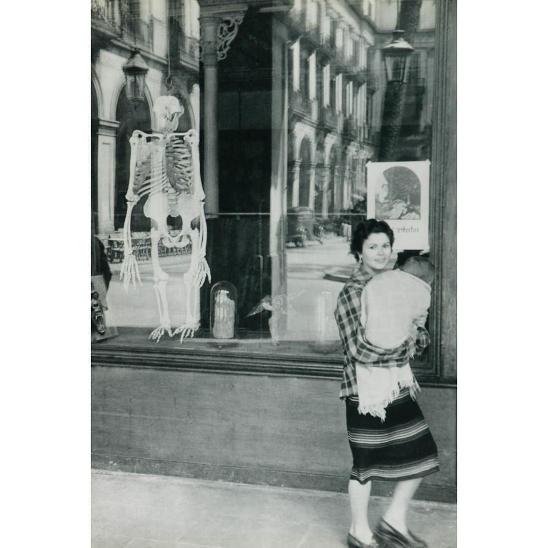 HENRI CARTIER-BRESSON - Barcelona, under the arcade of: Artist: HENRI CARTIER-BRESSON Print Title: Barcelona, under the arcade of Plaza Real Medium: Sheet-fed Gravure Printing Date: 1950's Printed in France Image Size approx: 13.5 x 9 inches Henri Cartier-