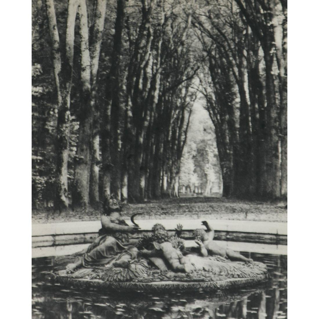 ANDRE KERTESZ - In the Gardens of Versailles: Artist: ANDRE KERTESZ Print Title: In the Gardens of Versailles Medium: Sheet-Fed Gravure Printing Date: 1940's Printed in the USA Image size approx. 6.75 x 5.5 inches Andre Kertesz (1894-1985) born K