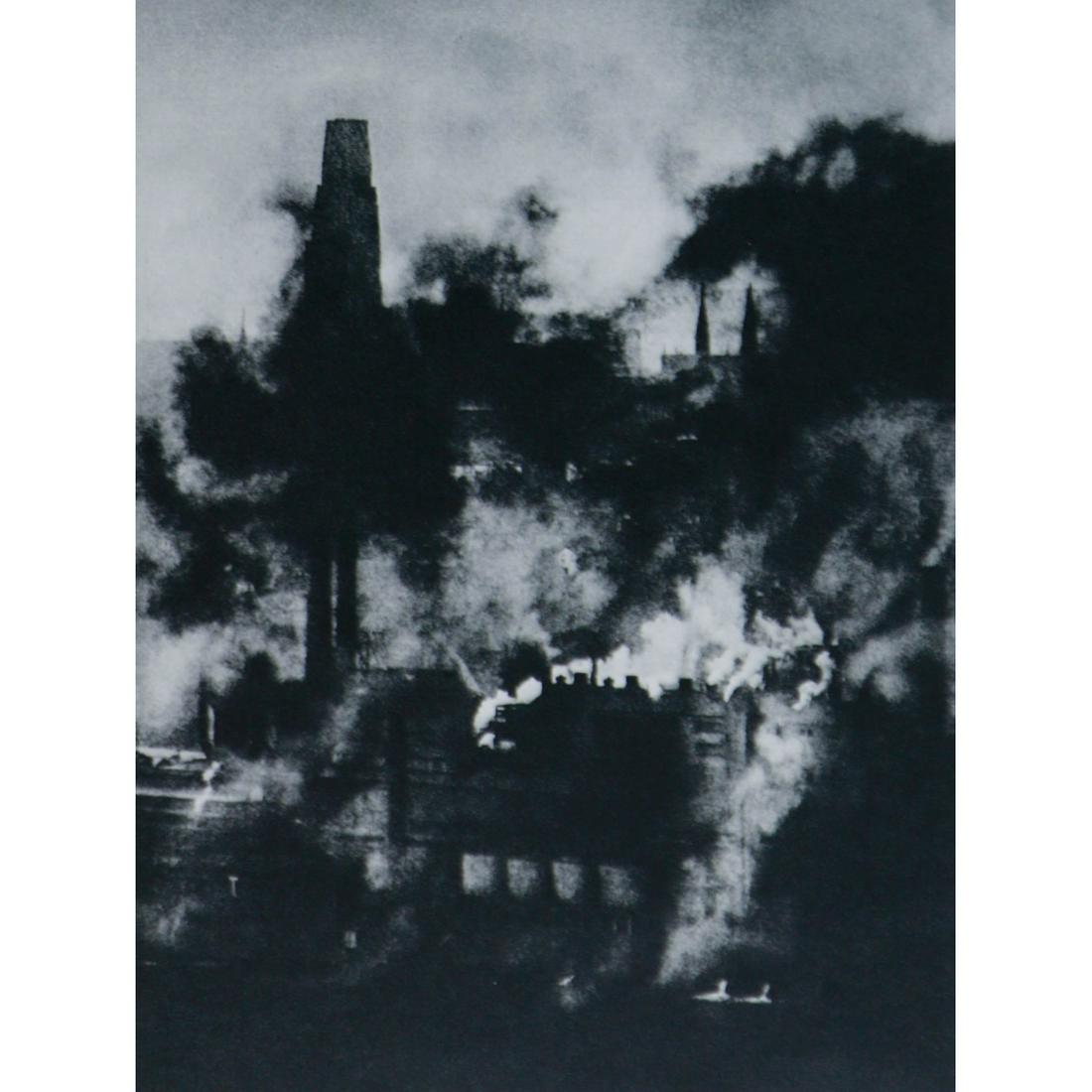 W. EUGENE SMITH - Factorys: Artist: W. EUGENE SMITH Print Title: Factorys Medium: Sheet-Fed Gravure Printed in 1970's Printed in Switzerland Image Size: 6 x 4.75 inches William Eugene Smith (1918-1978) was an American photojourn