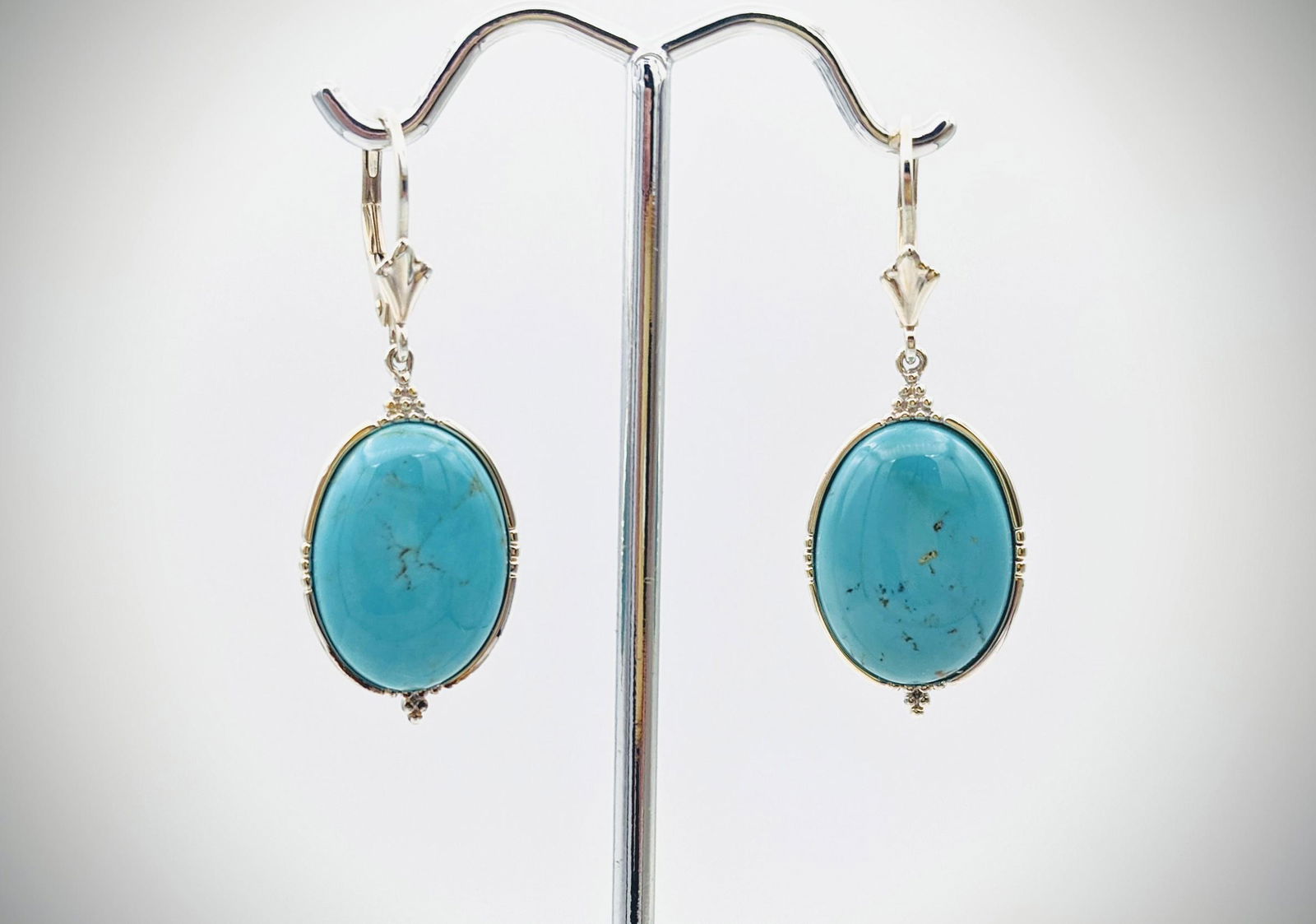 Sterling Silver Turquoise Earrings (1 of 3)