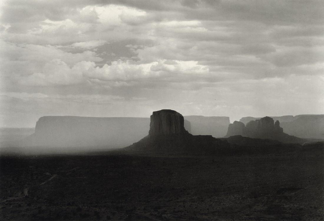 PAUL CAPONIGRO - Monument Valley, Utah, 1970: Artist: Paul Caponigro Title: Monument Valley, Utah, 1970 Medium: Photo Litho, 1993, USA Dimensions: 9.25x6.35" Additional Information: Heat Wax Mounted on 11x14" Conservation Board Artist Bio: Paul C