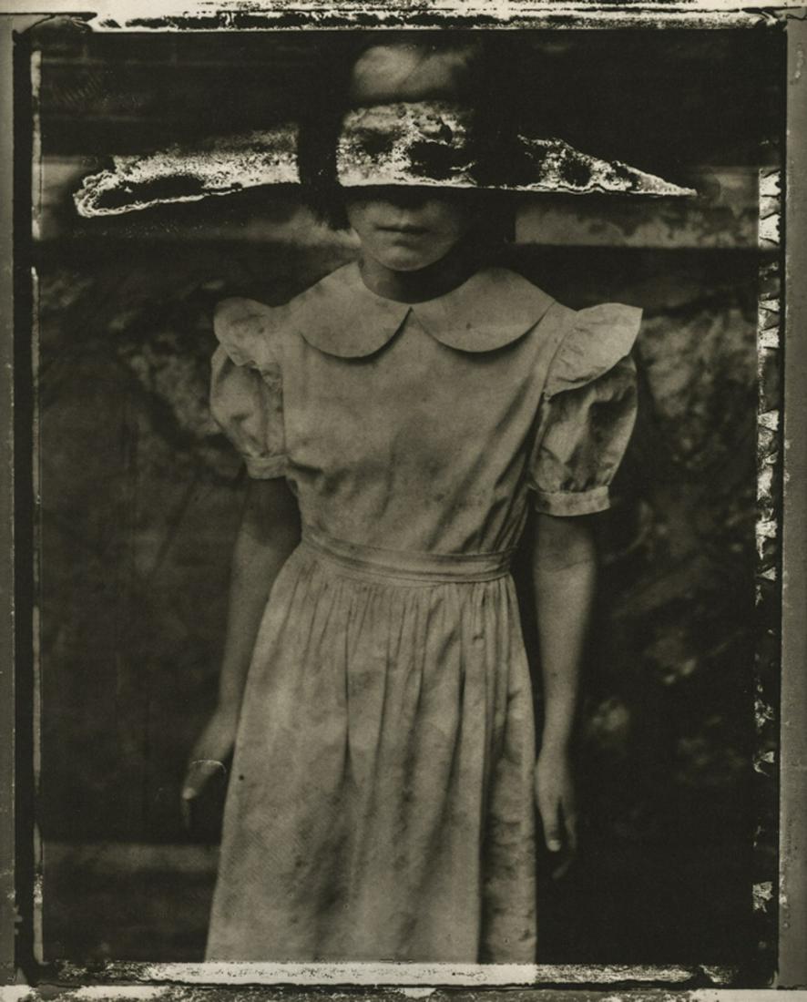 SARAH MOON - Pauline, 1990: Artist: Sarah Moon Title: Pauline, 1990 Medium: Photo Litho, 2001, Italy Dimensions: 7.9x9.8" Additional Information: Heat Wax Mounted on 12x16" Conservation Board Artist Bio: Sarah Moon (1941) previo