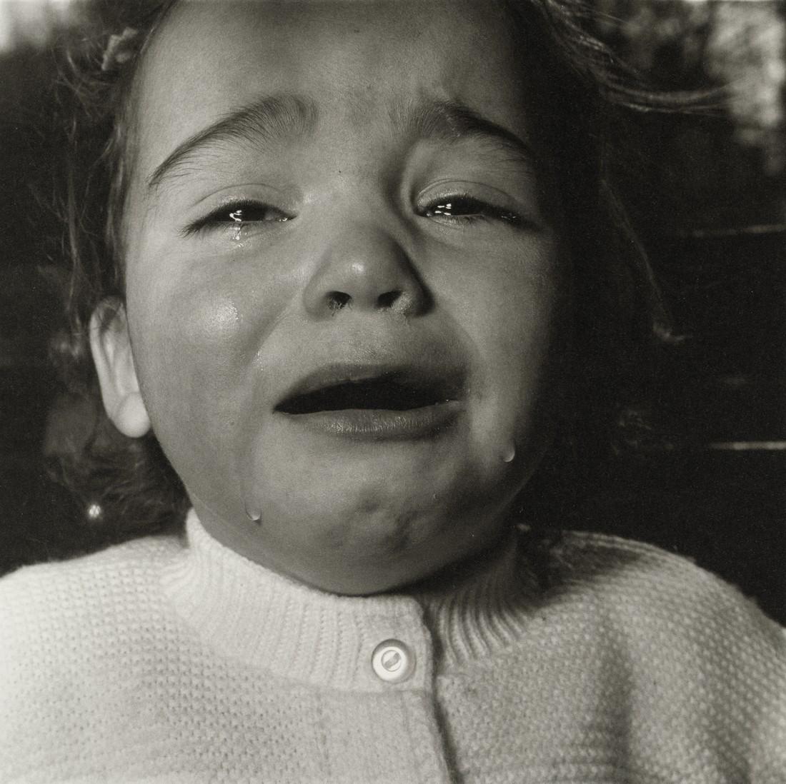 DIANE ARBUS - A Child Crying, N.J. 1967: Artist: Diane Arbus Title: A Child Crying, N.J. 1967 Medium: Photo Litho, 2003, Germany Dimensions: 8.2x8.2" Additional Information: Heat Wax Mounted on 11x14" Conservation Board Artist Bio: Diane Arb
