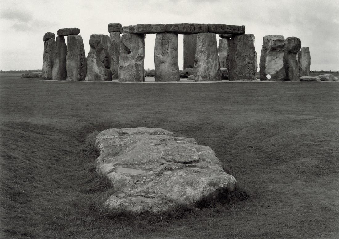 PAUL CAPONIGRO - Stonehenge, England, 1970: Artist: Paul Caponigro Title: Stonehenge, Wiltshire, England, 1970 Medium: Photo Litho, 1993, USA Dimensions: 9.2x6.5" Additional Information: Heat Wax Mounted on 11x14" Conservation Board Artist Bio: