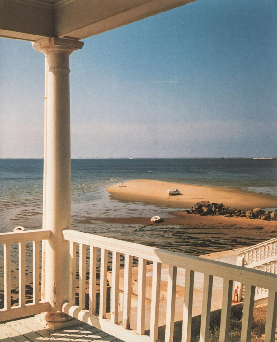 JOEL MEYEROWITZ - Provincetown Porch, 1977: Artist: Joel Meyerowitz Title: Provincetown Porch, 1977 Medium: Photo Litho, 1983, Japan Dimensions: 8.25x10.1 Additional Information: Heat Wax Mounted on 12x16" Conservation Board Artist Bio: Joel Me