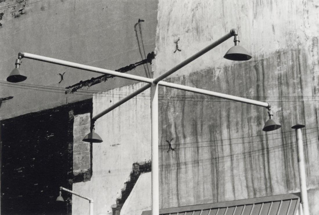 ARNOLD NEWMAN - Lights and Wall, Philadelphia, 1939: Artist: Arnold Newman Title: Lights and Wall, Philadelphia, PA, 1939 Medium: Photo Litho, 2008, Germany Dimensions: 9.1x6.15" Additional Information: Heat Wax Mounted on 11x14" Conservation Board Arti