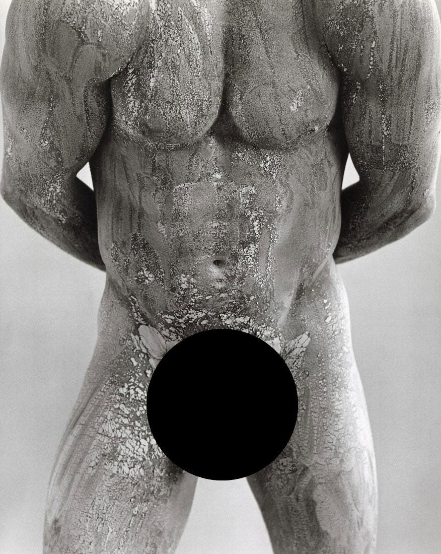 HERB RITTS - Clay Torso, Hollywood, 1989 (1 of 2)