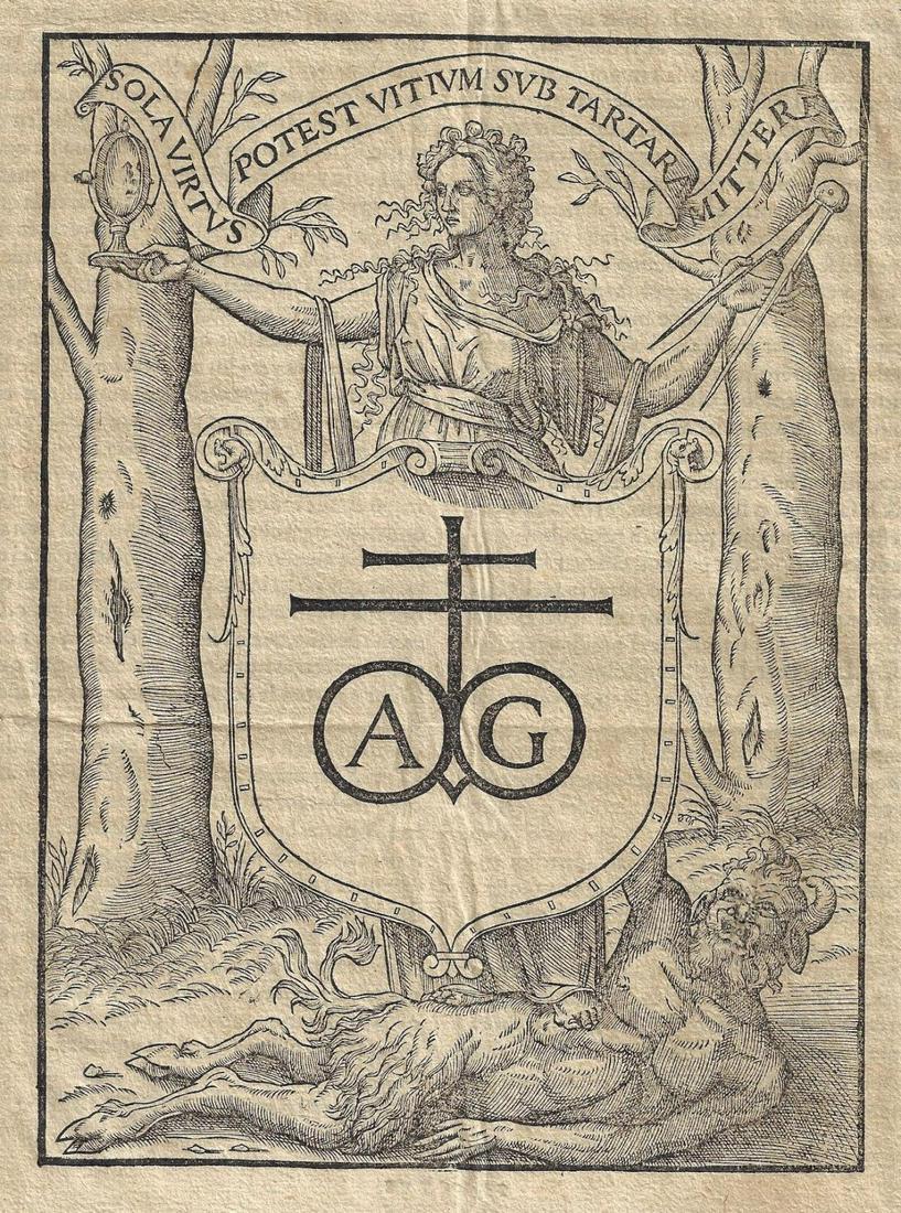 16th C Fine Folio Printers Mark (1 of 2)