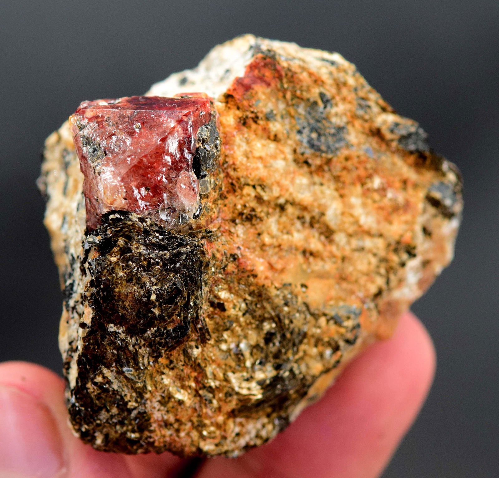 81 Gram Rare Terminated & Undamaged Blood Red Color (1 of 8)