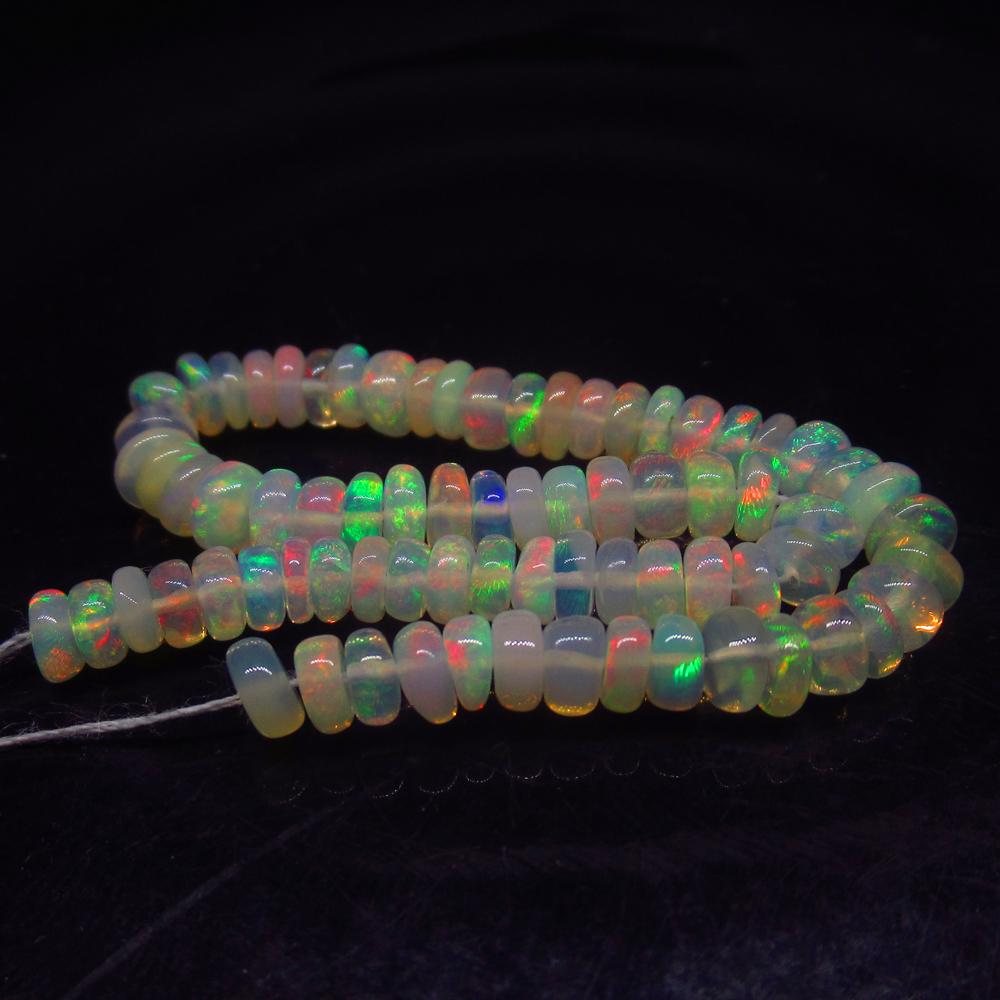 12.01 Ct Natural 75 Drilled Fire Opal Beads (1 of 2)