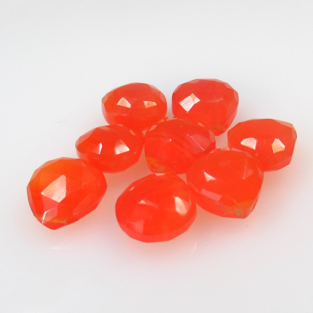 28.26 Ct 8 Orange Carnelian Pear Beads: No Reserve! Title: 28.26 Ct 8 Orange Carnelian Pear Beads Stone Clarity: Semi-Transparent Gemstone: Natural Carnelian Beads Carat Weight: 28.26 Size/Dimensions: 10.0x10.0 to 11.0x11.0 mm / 8 PC's Addi