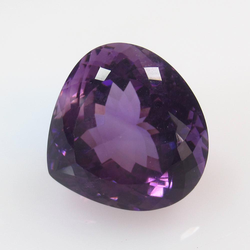 23.33 Ct Natural Purple Amethyst Pear Cut (1 of 2)