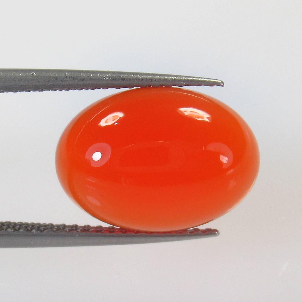 5.88 Ct Natural Carnelian Oval Cabochon: No Reserve! Title: 5.88 Ct Natural Carnelian Oval Cabochon Stone Clarity: Semi-Transparent Gemstone: Natural Carnelian Carat Weight: 5.88 Size/Dimensions: 14.00 x 10.00 x 5.60 mm Additional Informatio