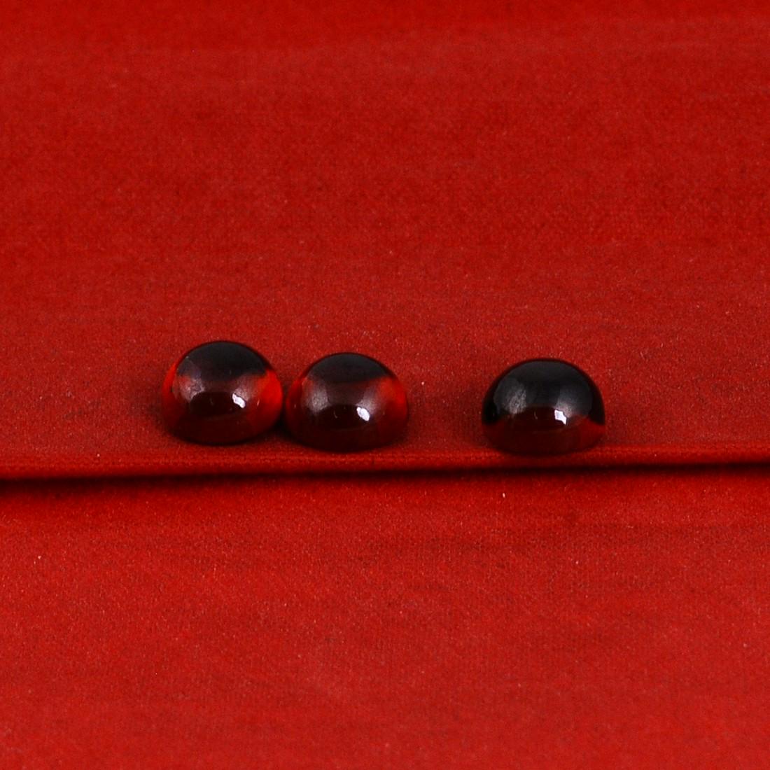 4.45 Carat Red Color Natural Round Garnet Loose (1 of 3)