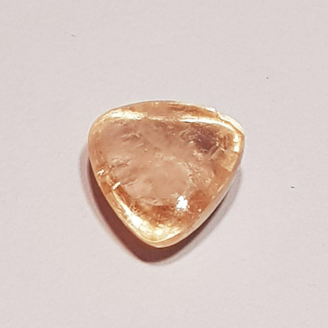 3.18 ct Natural Orange Morganite Triangle Cabochon (1 of 4)