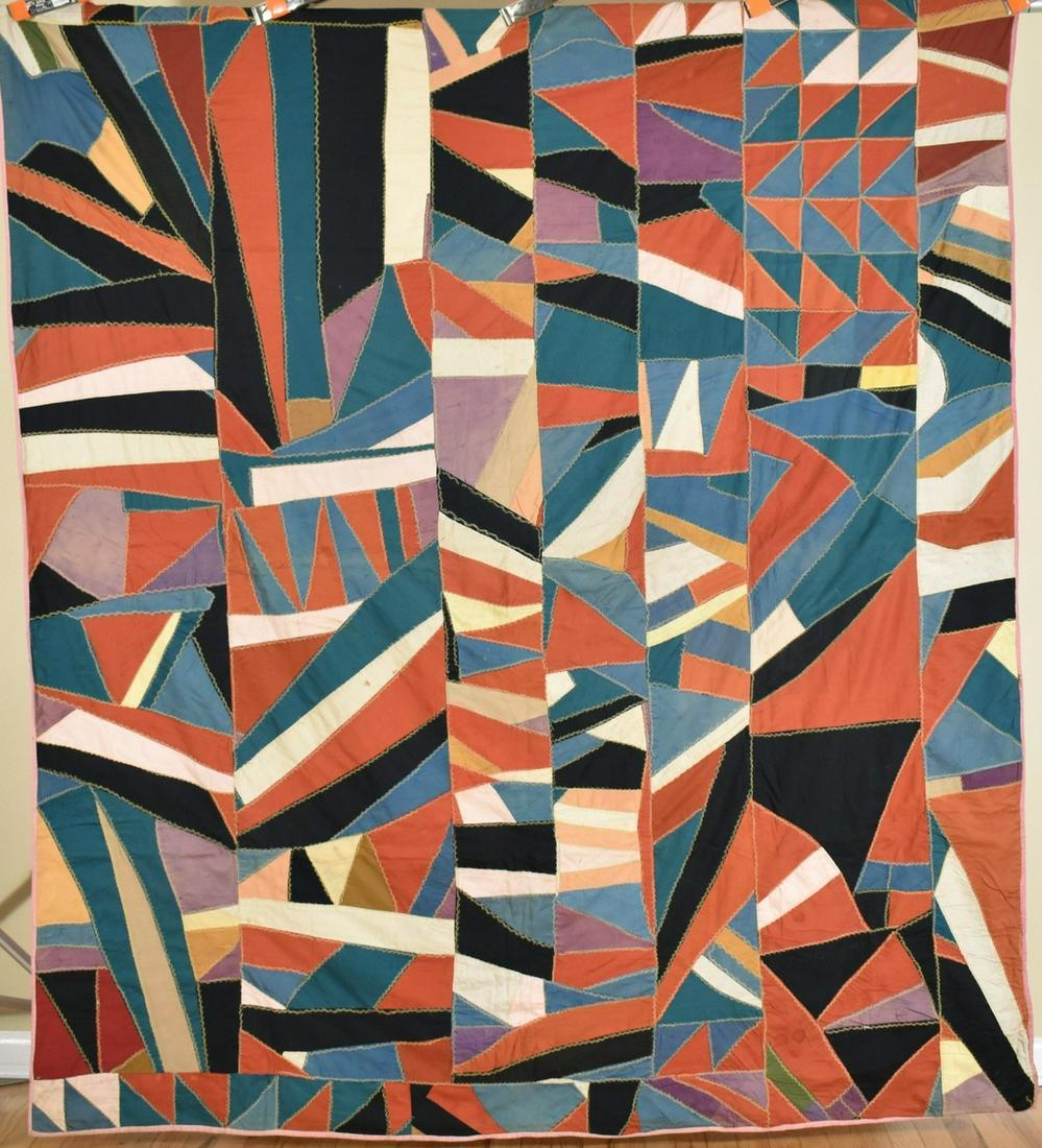 1910's Crazy Quilt, Abstract Design (1 of 9)