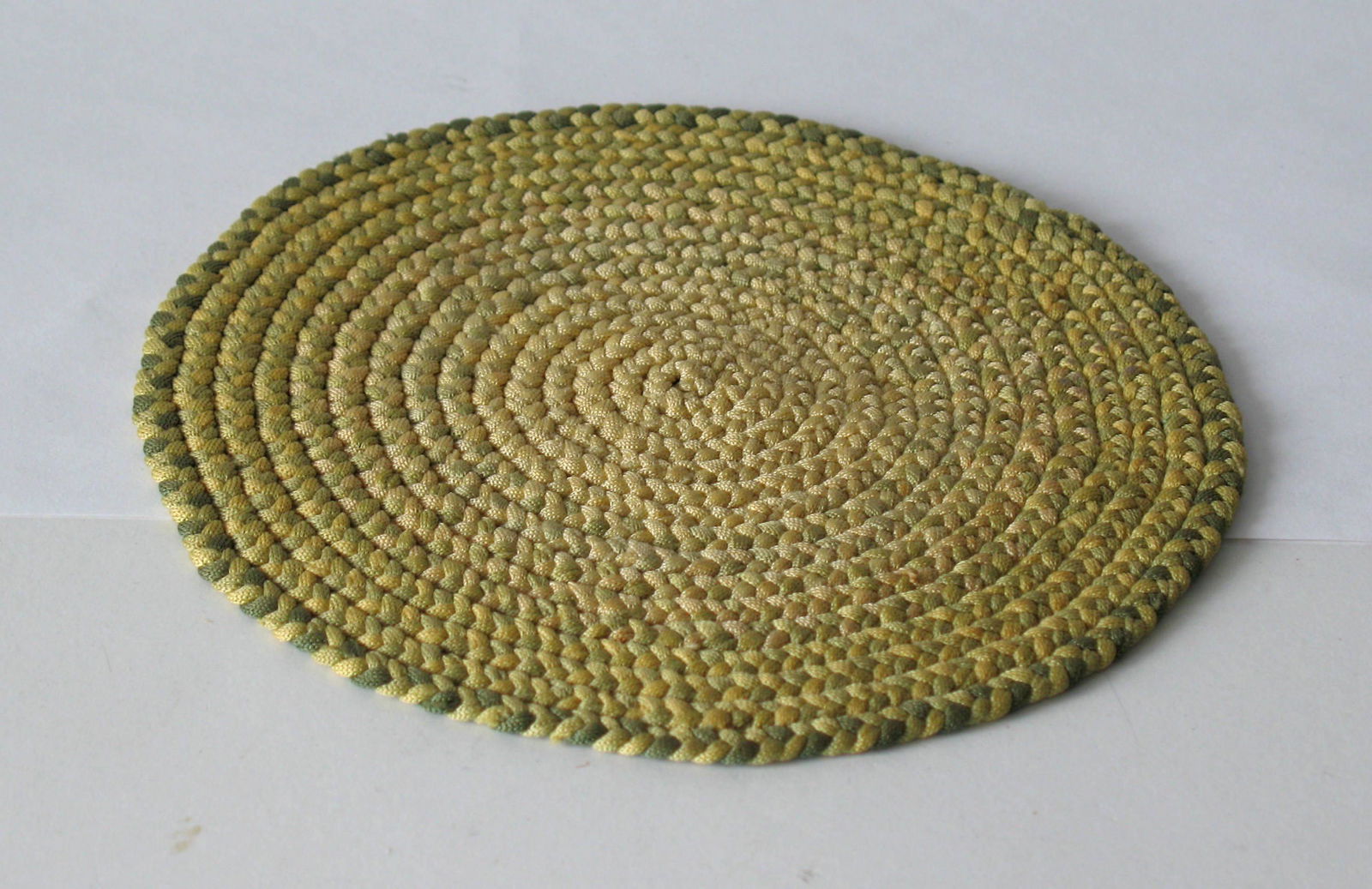 Early New England round braided mat. (1 of 1)