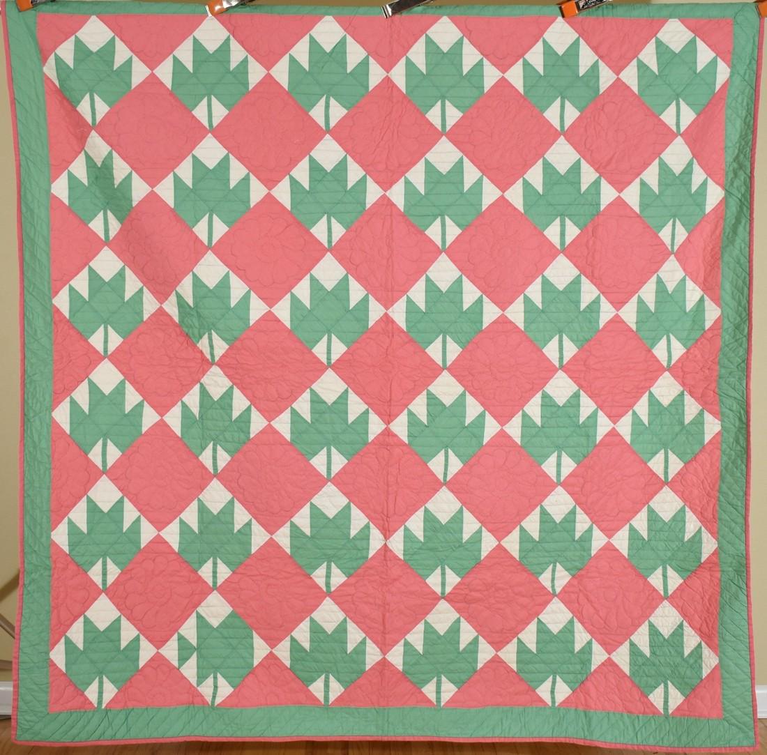 Well Quilted 30's Maple Leaf Quilt (1 of 7)