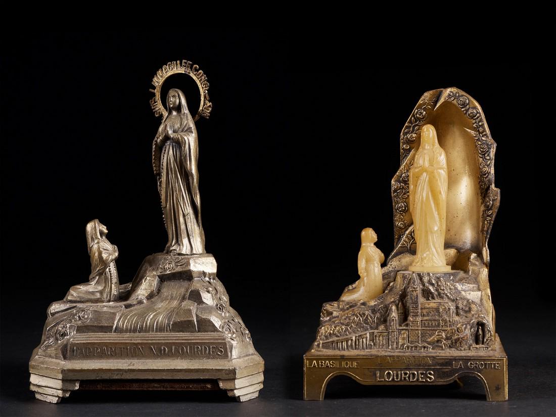 Two religious statue with musicbox inside A.B. Lourdes (1 of 1)