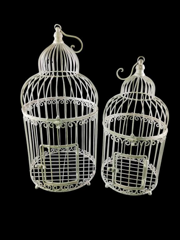 A set of 2 bird cages - decorative in garden or inside (1 of 14)