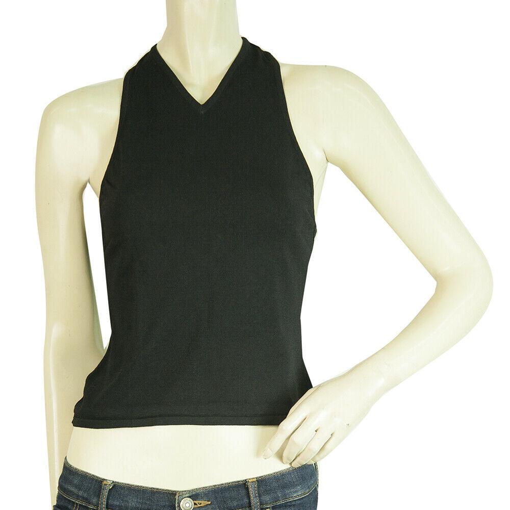 Gucci Black Open Back Viscose Cami Tank Vest Sleeveless (1 of 6)