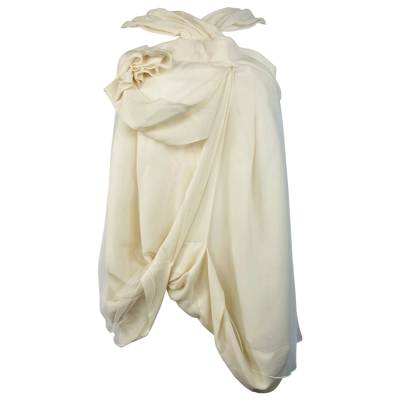 Christian Dior Boutique Paris White Silk Sleeveless Top (1 of 13)