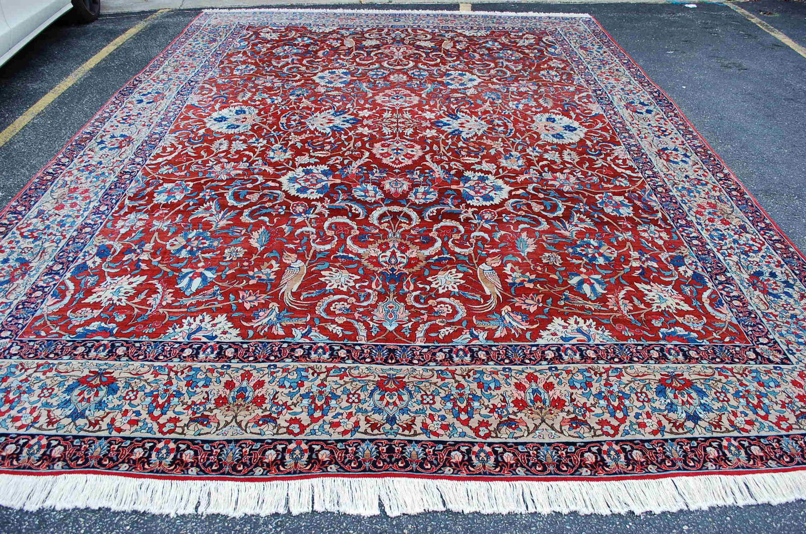 Pre 1900s ANTIQUE PALACE SIZE KORK WOOL KESHAN (1 of 12)