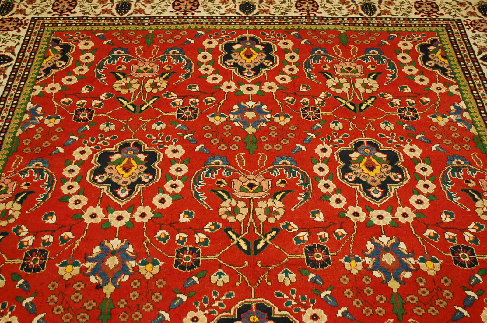 CIRCA 1930s ANTIQUE ROOM SIZE MESHHAD RUG 6.9x10 (1 of 9)