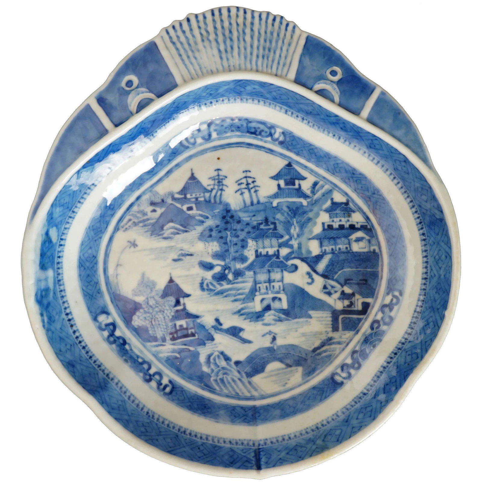 Chinese Nanking Shrimp Dish 18th/19th Century (1 of 6)
