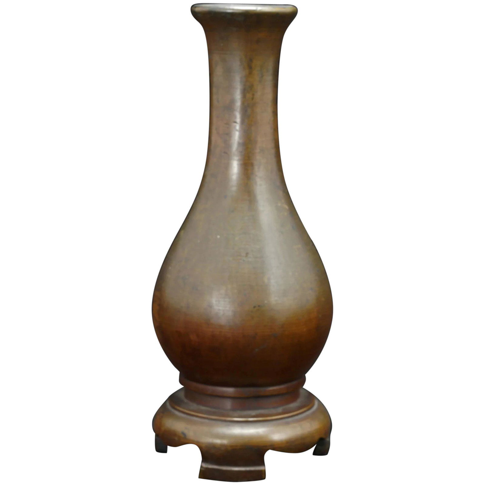 Chinese Bronze Vase Kangxi Period 17/18th Century (1 of 9)