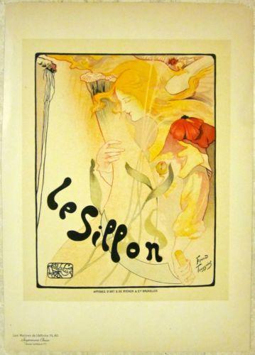 PRICE CUT 2X!! 1897 BELGIAN - LE SILLON - ART NOUVEAU (1 of 1)
