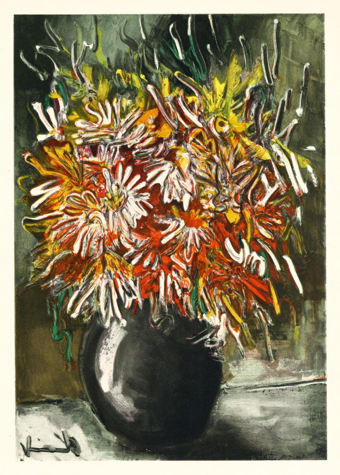 Maurice de Vlaminck lithograph "China Asters" (1 of 1)
