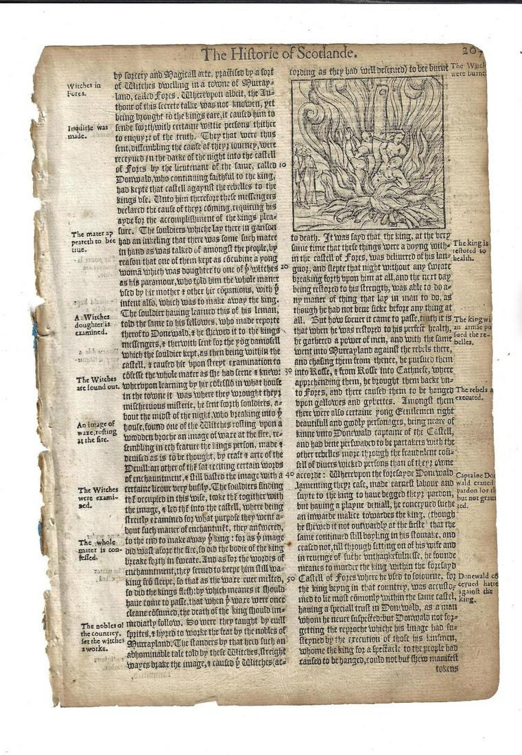 1577 Holinshed Witches of Murrayland (1 of 2)